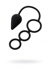 Тройное эрекционное кольцо с анальным хвостом Drop M-size - Erotist Adult Toys - в Копейске купить с доставкой