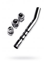 Металлический анальный душ с тремя насадками - ToyFa - купить с доставкой в Копейске