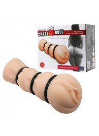 Мастурбатор-вагина с уплотняющими кольцами Baile Crazy Bull - Baile - в Копейске купить с доставкой