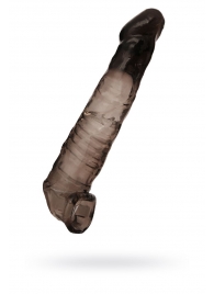 Чёрная насадка на пенис - 22,5 см. - ToyFa - в Копейске купить с доставкой