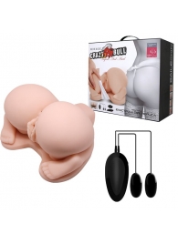 Реалистичная попка с 2 любовными тоннелями и вибрацией - Baile - в Копейске купить с доставкой