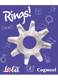 Прозрачное эрекционное кольцо Rings Cogweel - Lola Games - в Копейске купить с доставкой