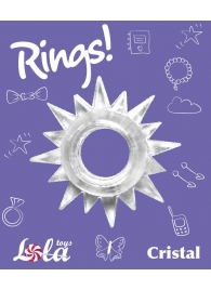 Прозрачное эрекционное кольцо Rings Cristal - Lola Games - в Копейске купить с доставкой