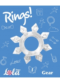 Прозрачное эрекционное кольцо Rings Gear - Lola Games - в Копейске купить с доставкой