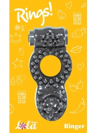 Чёрное эрекционное кольцо Rings Ringer - Lola Games - в Копейске купить с доставкой
