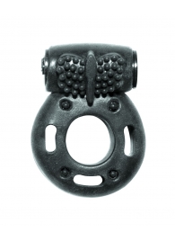 Черное эрекционное кольцо с вибрацией Rings Axle-pin - Lola Games - в Копейске купить с доставкой