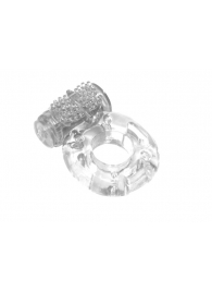 Прозрачное эрекционное кольцо с вибрацией Rings Axle-pin - Lola Games - в Копейске купить с доставкой