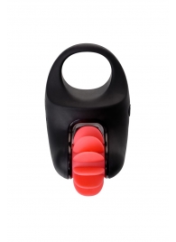 Чёрно-красное эрекционное виброкольцо Erotist - Erotist Adult Toys - в Копейске купить с доставкой