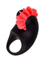 Чёрно-красное эрекционное виброкольцо Erotist - Erotist Adult Toys - в Копейске купить с доставкой