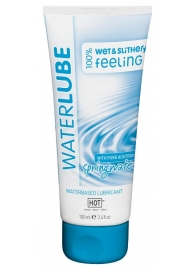 Лубрикант на основе чистой родниковой воды WaterLube - 100 мл. - HOT - купить с доставкой в Копейске