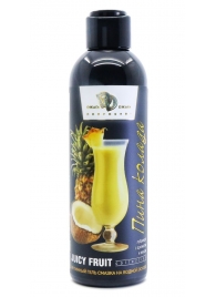Интимный гель на водной основе JUICY FRUIT с ароматом пина колада - 200 мл. - БиоМед - купить с доставкой в Копейске