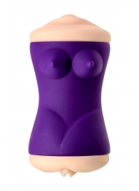 Двухсторонний мастурбатор JOS YARA в фиолетовой колбе - JOS - в Копейске купить с доставкой