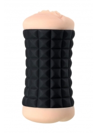 Двухсторонний мастурбатор JOS JANICE в черном цилиндре - JOS - в Копейске купить с доставкой