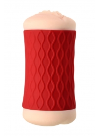 Двухсторонний мастурбатор JOS  NADIN в красном цилиндре - JOS - в Копейске купить с доставкой