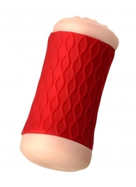 Двухсторонний мастурбатор JOS  NADIN в красном цилиндре - JOS - в Копейске купить с доставкой