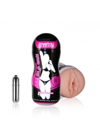Мастурбатор-вагина Sex In A Can Vibra Vagina Tunnel - Lovetoy - в Копейске купить с доставкой
