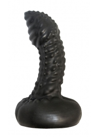 Чёрный анальный плаг с пупырышками для стимуляции простаты - 9,5 см. - LOVETOY (А-Полимер) - в Копейске купить с доставкой