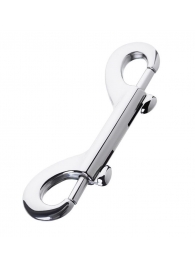 Серебристый двухсторонний карабин TOYFA Metal - ToyFa - купить с доставкой в Копейске