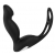 Черный вибромассажер простаты P-PLEASER W ERECTION ENHANCE - Dream Toys - в Копейске купить с доставкой