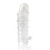 Закрытая прозрачная рельефная насадка Crystal sleeve - 13 см. - Erowoman-Eroman - в Копейске купить с доставкой