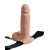 Телесный перезаряжаемый вибрострапон 7  Hollow Rechargeable Strap-on with Balls - 20,3 см. - Pipedream - купить с доставкой в Копейске