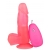 Розовый гелевый вибратор на присоске - 15,5 см. - LOVETOY (А-Полимер)