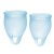 Набор голубых менструальных чаш Feel confident Menstrual Cup - Satisfyer - купить с доставкой в Копейске