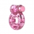 Розовое эрекционное виброкольцо Pink Bear - Baile - в Копейске купить с доставкой