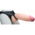Телесный реалистичный фаллоимитатор на черных трусиках Real Big Strap-On - 34,5 см. - LOVETOY (А-Полимер) - купить с доставкой в Копейске