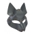 Серая маска Wolf с клепками - Sitabella - купить с доставкой в Копейске