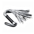 Серебристая плетка Struggle My Flogger с черной ручкой - 45 см. - Lovetoy - купить с доставкой в Копейске