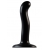 Черный фаллоимитатор-насадка Strap-On-Me P G spot Dildo size S - 16,4 см. - Strap-on-me - купить с доставкой в Копейске