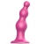 Розовая насадка Strap-On-Me Dildo Plug Beads size S - Strap-on-me - купить с доставкой в Копейске