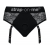 Черные трусики для насадок Diva Lingerie Harness - size L - Strap-on-me - купить с доставкой в Копейске