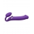 Фиолетовый безремневой вибрострапон Silicone Bendable Strap-On - size XL - Strap-on-me - купить с доставкой в Копейске