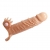 Телесная удлиняющая вибронасадка Penis Sleeve Connor - 17 см. - Baile - в Копейске купить с доставкой