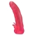 Розовая насадка для страпона с клиторальными лепестками - 18,5 см. - LOVETOY (А-Полимер) - купить с доставкой в Копейске