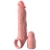 Телесная насадка-удлинитель 2 Inch Silicone X-tension with Strap - 20,3 см. - Pipedream - в Копейске купить с доставкой