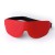 Красная кожаная маска на глаза на резиночке - Sitabella - купить с доставкой в Копейске