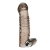 Дымчатая насадка на пенис с вибрацией  Vibrating Penis Enhancing Sleeve Extension - 13,3 см. - BlueLine - в Копейске купить с доставкой