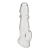 Прозрачная насадка для пениса Girthy Penis Enhancing Sleeve Extension - 17,1 см. - BlueLine - в Копейске купить с доставкой