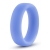 Голубое люминесцентное кольцо Silicone Glo Cock Ring - Blush Novelties - в Копейске купить с доставкой