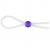 Прозрачное лассо с фиолетовой бусиной SILICONE COCK RING WITH BEAD LAVENDER - NMC - в Копейске купить с доставкой