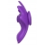 Фиолетовый вибратор в трусики с магнитным держателем - Secwell