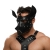 Черная кожаная маска «Собака» - Crazy Handmade - купить с доставкой в Копейске
