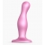 Розовая насадка Strap-On-Me Dildo Plug Curvy size M - Strap-on-me - купить с доставкой в Копейске