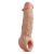 Телесная насадка-удлинитель Intrepid 9.25 Inch Realistic Penis Extender Sleeve - 23,5 см. - Blush Novelties - в Копейске купить с доставкой