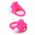 Розовое эрекционное кольцо с щеточкой LIT-UP SILICONE STIMU RING 5 - Dream Toys - в Копейске купить с доставкой