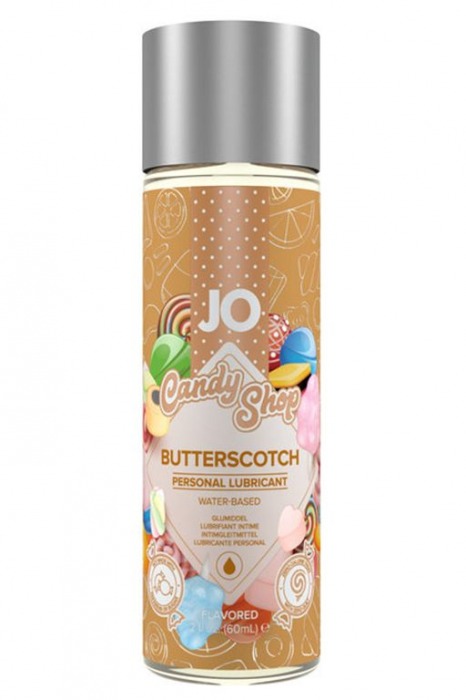 Смазка на водной основе Candy Shop Butterscotch с ароматом ирисок - 60 мл. - System JO - купить с доставкой в Копейске