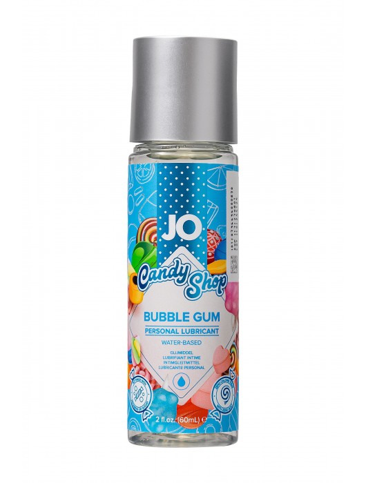 Смазка на водной основе Candy Shop Bubblegum с ароматом жвачки - 60 мл. - System JO - купить с доставкой в Копейске